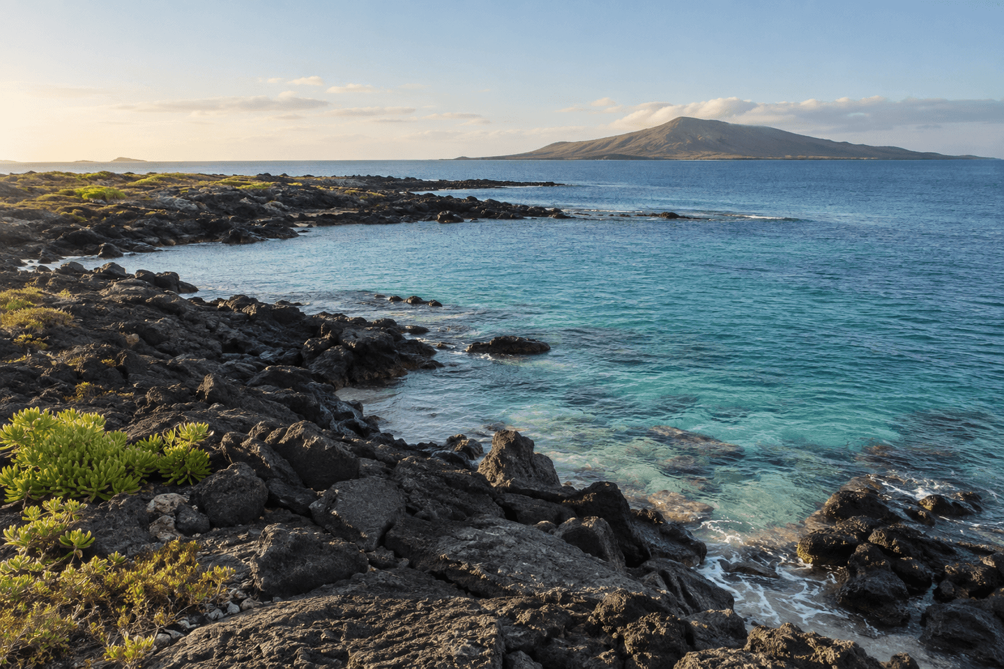 Volcanic coast of the Galápagos Islands
