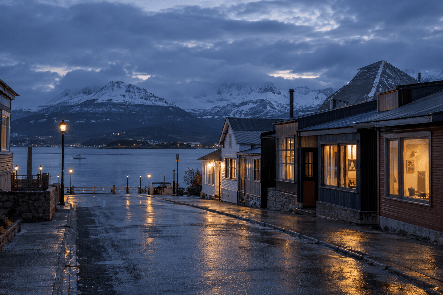Ushuaia landscape at the southern edge of Argentina