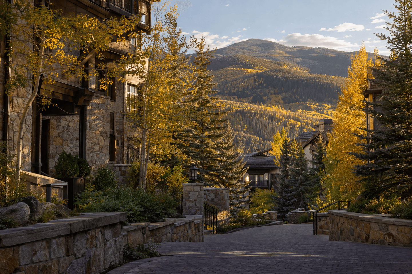 Colorado mountain valley near Vail