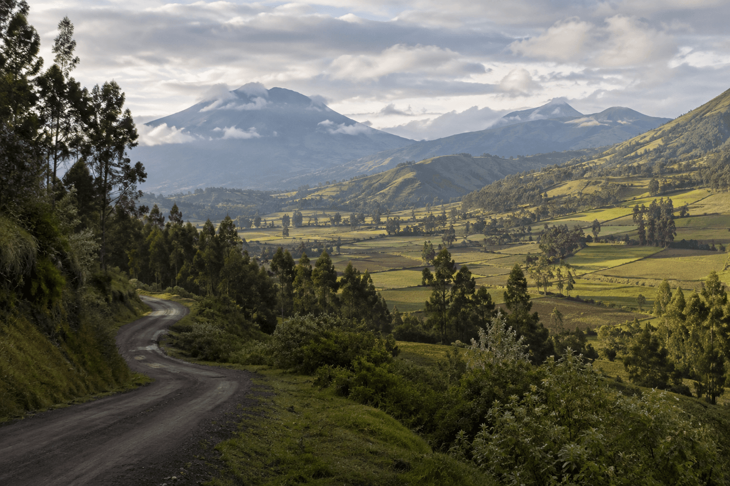 Andean valley in Ecuador